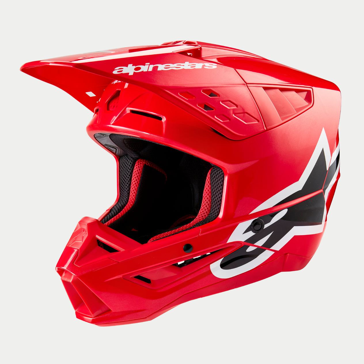 Alpinestars 2026 Supertech SM5 Corp Bright Red  Motocross Helmet